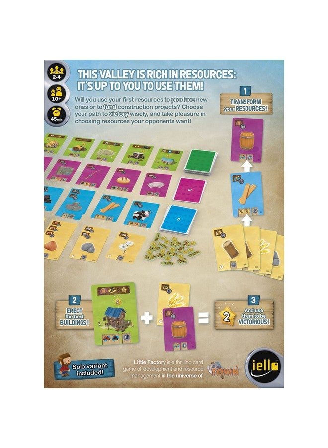 IELLO Little Factory - Resource Management & Building Card Game, Kids & Family, Games, Ages 10+, 2-4 Players, 45 Min - Image 2