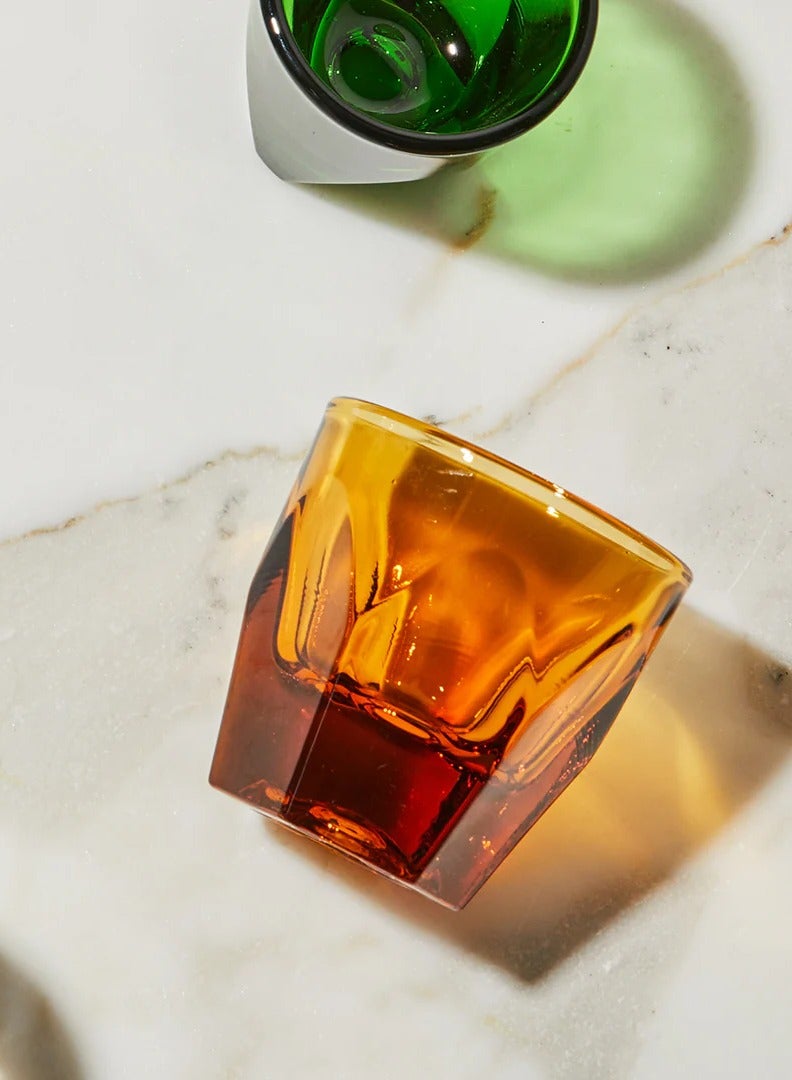 notNeutral Vero Cortado Glass/Coffee Cup, Amber - 4.25 oz, Set of 2 - Image 3