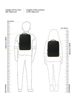 Mokobara MOKOBARA The Element Backpack | Laptop Up to 15.6 Inches, 18L Capacity | Durable Nylon and Vegan Leather, Water Resistant | Ideal for Travel, Office, Students | Ergonomic, Padded Straps | Black  - Image 5