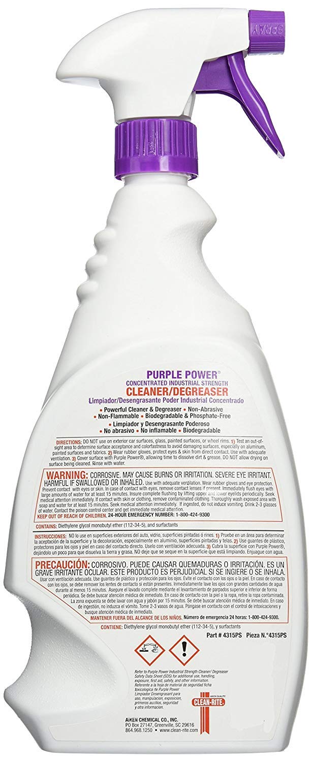 PURPLE POWER 4319PS Industrial Strength Cleaner and Degreaser - 40 oz. - 3 Pack - Image 3