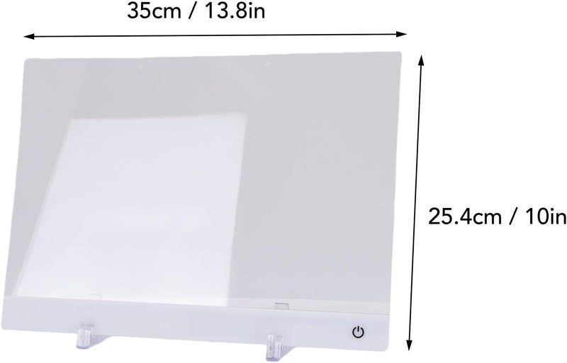 LiebeWH LED Drawing Board 7 Colors Lighted Acrylic 13.8x10 Inch Led Note Board for Writing with Stand and 7 Markers 4 Dynamic Modes - Image 2