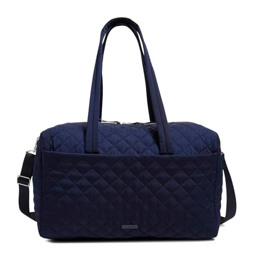 Vera Bradley Performance Twill Large Travel Duffle Bag, Classic Navy - Image 5
