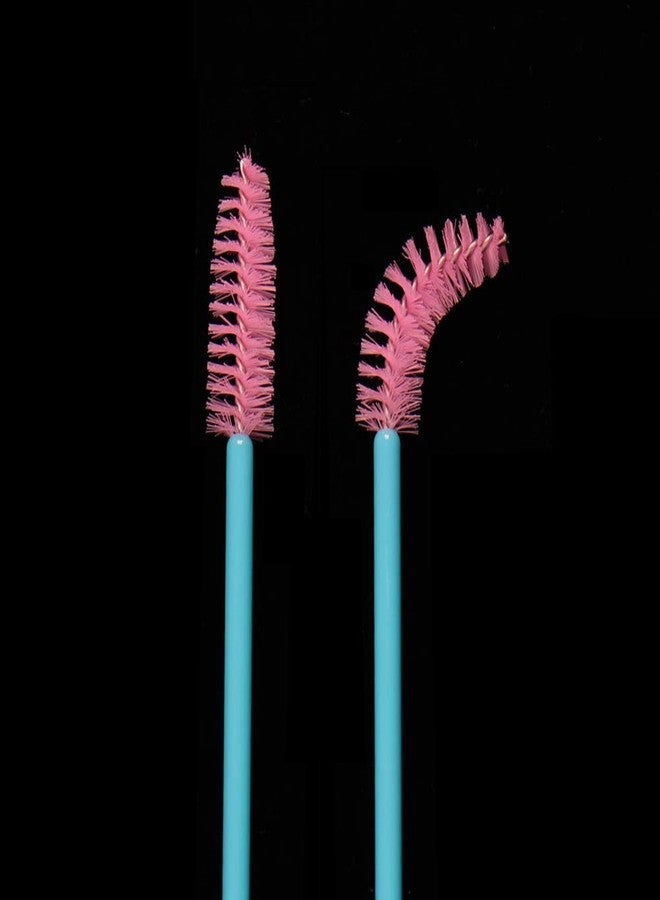 MyAoKuE-UP 300 Pack Disposable Mascara Wands Eye Lash Brushes Eyelash Extension Tool Makeup Brush Kit, Blue/Pink - Image 2