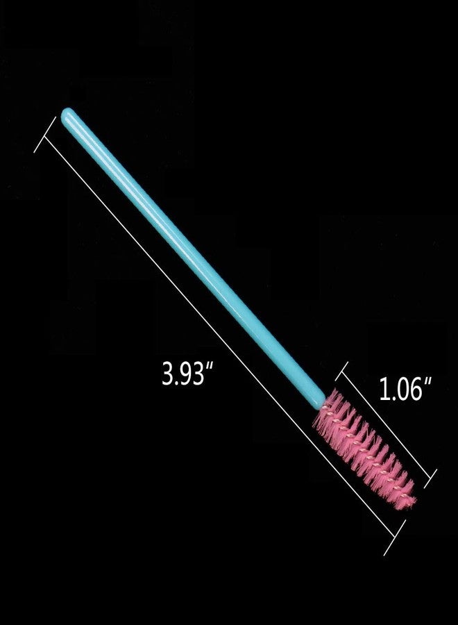 MyAoKuE-UP 300 Pack Disposable Mascara Wands Eye Lash Brushes Eyelash Extension Tool Makeup Brush Kit, Blue/Pink - Image 5