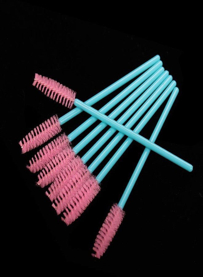 MyAoKuE-UP 300 Pack Disposable Mascara Wands Eye Lash Brushes Eyelash Extension Tool Makeup Brush Kit, Blue/Pink - Image 4