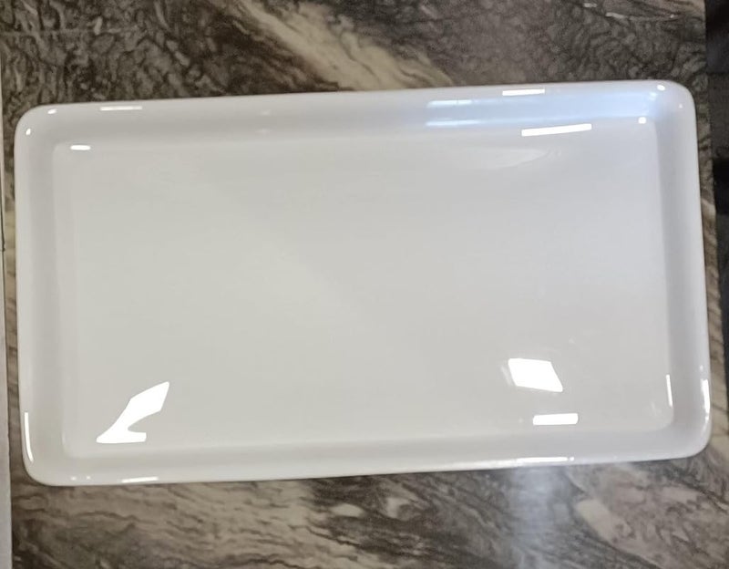 PAUL SONS White Acrylic Rectangular Serving Tray Large Size:18x10 (Pack of 2Pc) - Image 5