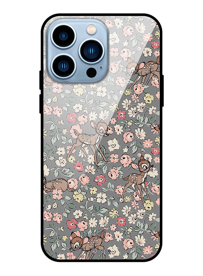 Theodor Protective Tempered Glass Case Cover For Apple iPhone 13 Pro Disney Deer - Image 1