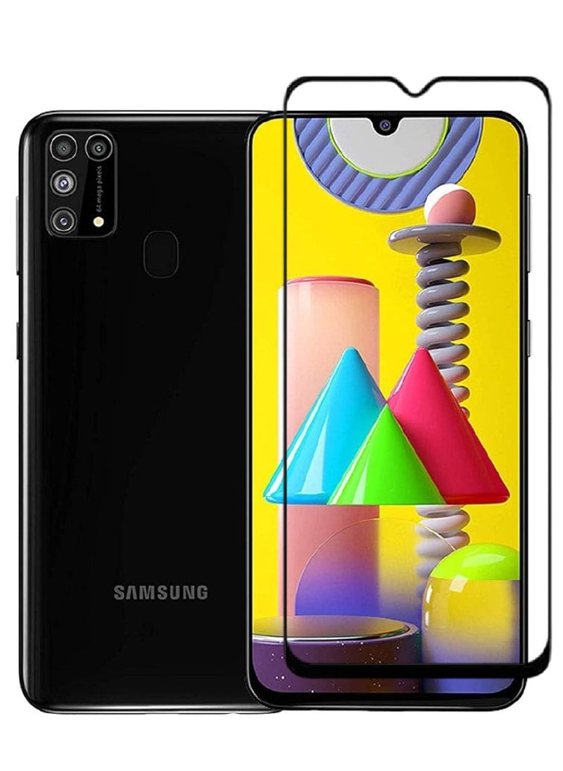 AINA Tempered Glass Screen Protector 5D Designed For Samsung Galaxy M31 Full Glue Edge to Edge Full Screen Coverage And Bubble Free - Image 1