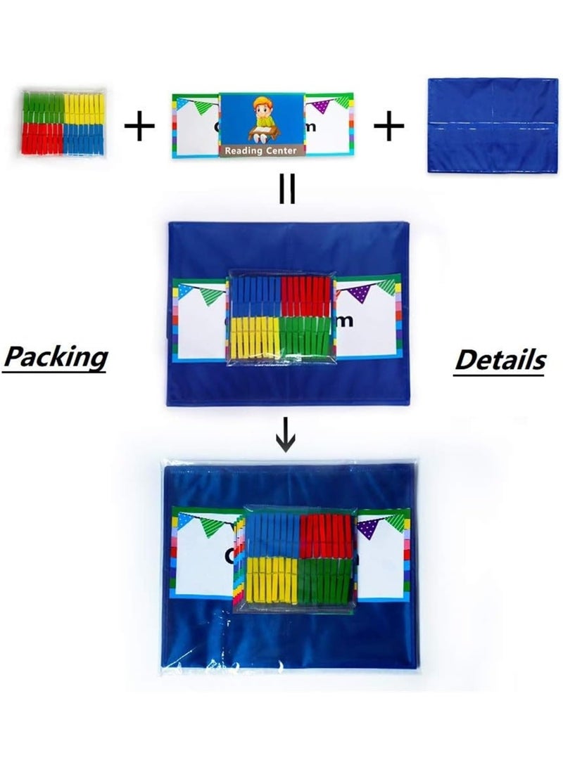Classroom Center Pocket Chart,Classroom Management Pocket Chart,Classroom Course Tracking Pocket Charts - Image 2