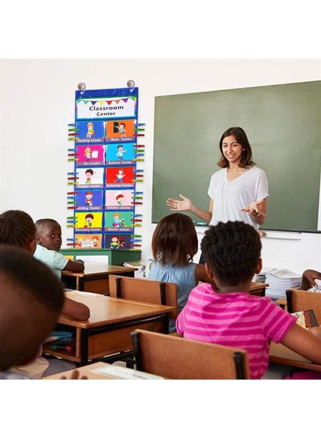 Classroom Center Pocket Chart,Classroom Management Pocket Chart,Classroom Course Tracking Pocket Charts - Image 4
