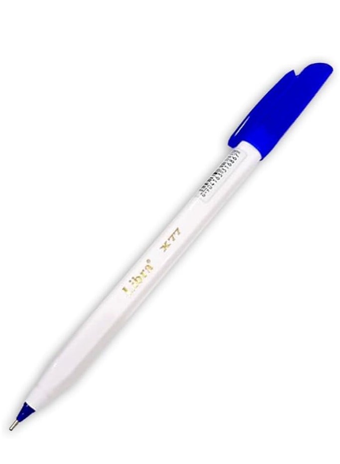 Libra Blue Pens 1.0mm – 50-Piece Pack with Triangle Body & Smooth Writing - Image 1