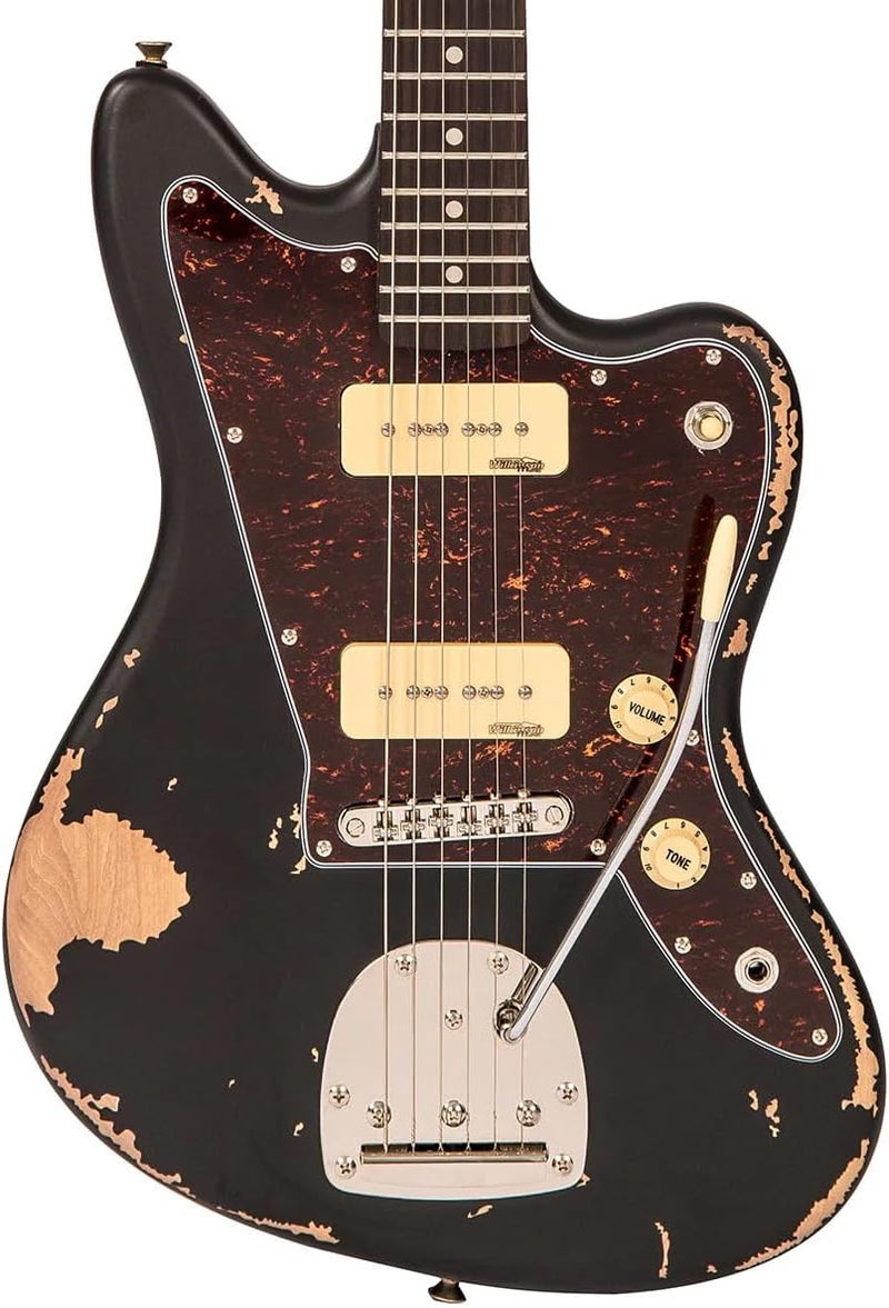 vintage غيتار كهربائي أيقوني فينتاج V65V - أسود - Image 5