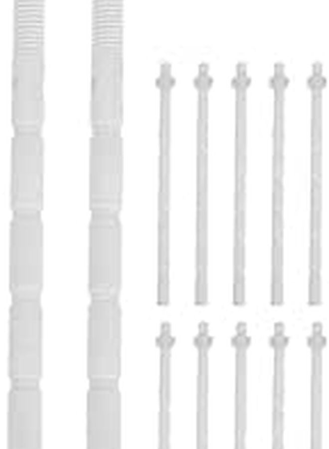 Toilet Tank Button Extension Rod Kit 12PCS Standard Flush Rod Replacement Repair - Image 1