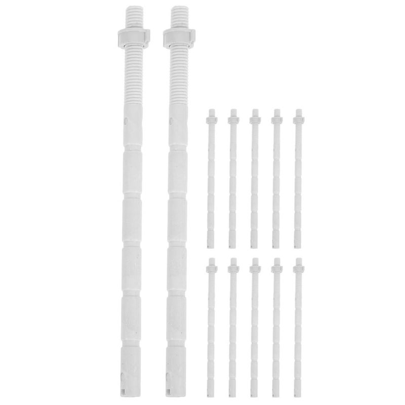 Toilet Tank Button Extension Rod Kit 12PCS Standard Flush Rod Replacement Repair - Image 2