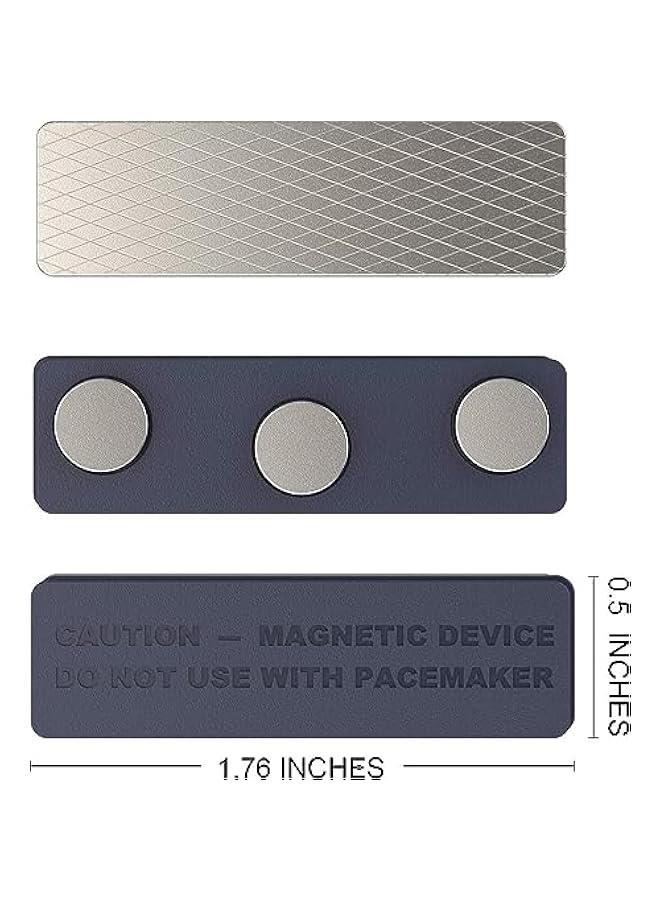 Generic 8 Pack Name Tag Magnets, Magnets for Nametags Magnetic Name Badge Holders, Name Tag Magnetic Adhesive Backing with 3 Neodymium Magnets (1.76 x 0.5 inches) - Image 3