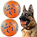 FUSOTO 2Pcs Dog Balls Tennis Balls for Dog Aggressive Chewers for Large Medium Small Puppy Training CatchFetch Water Floats Toys Orange - Image 3