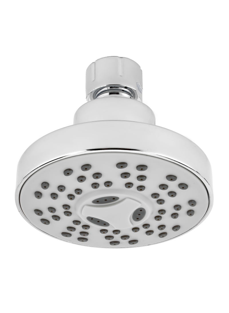 GEEPAS Shower Head ABS Material, Round Bathroom, 1 Function and Chrome Plated | Overhead Installation, High Pressure, Increased Cleaning Performance | GSW61189 - Image 1