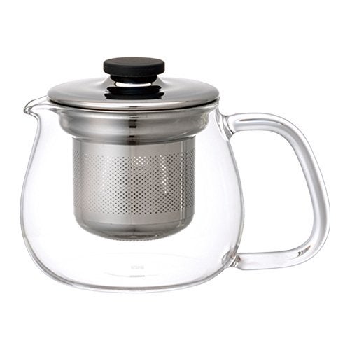 KINTO 8308 UNITEA Teapot 152 fl oz 450 ml Stainless Steel Dishwasher Safe Heatresistant Glass - Image 1