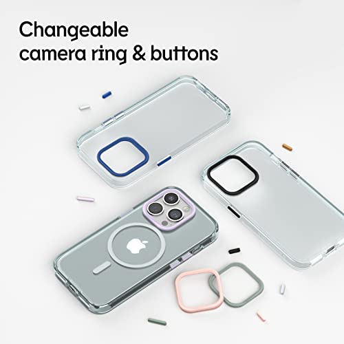 RhinoShield Crystal Clear Case Compatible with [iPhone 13 Pro] | Advanced Yellowing Resistance, High Transparency, Protective and Customizable Clear Phone Case - Black Camera Ring - Image 5