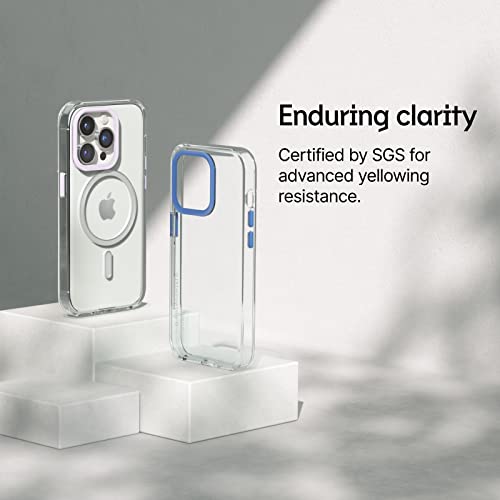 RhinoShield Crystal Clear Case Compatible with [iPhone 13 Pro] | Advanced Yellowing Resistance, High Transparency, Protective and Customizable Clear Phone Case - Black Camera Ring - Image 2