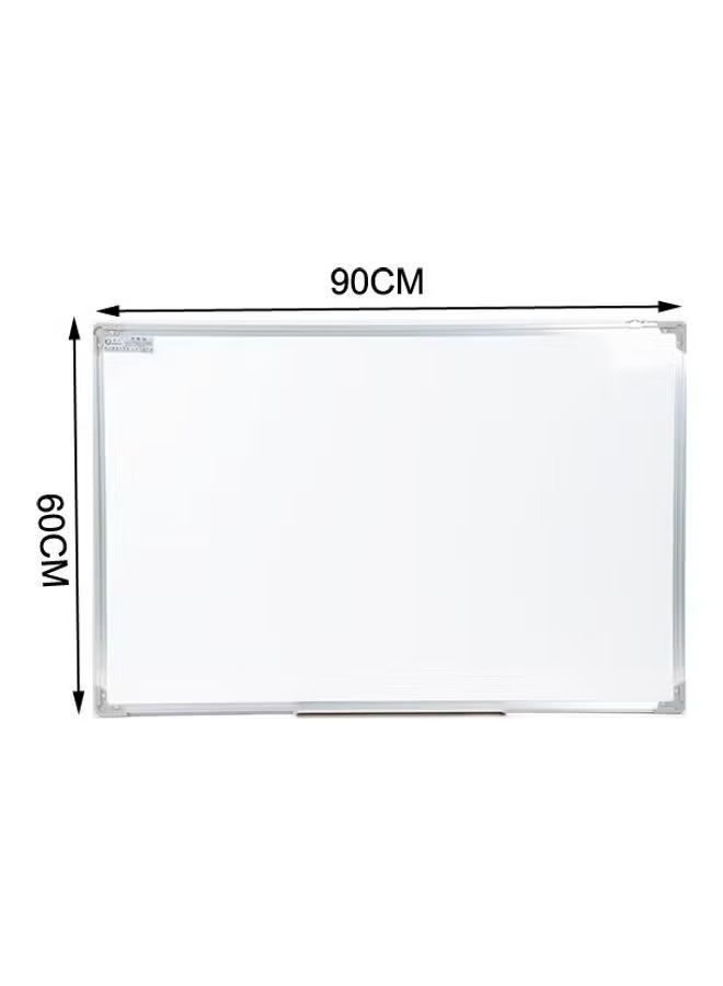 Magnetic Whiteboard for School, 90x60 cm, 2-Way Mounting - Image 1