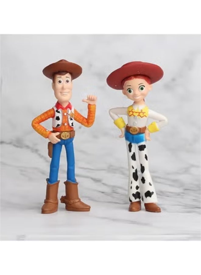 7 قطع العاب من شخصيات سلسلة افلام حكاية لعبة وودي وجيسي و باز و فوركي الملعقة و الحصان بولسي مناسبة في الديكور لمن يحب سلسة افلام ديزني حكاية لعبة و ممكن هدية جميلة كعكة مزينه بالعاب الشخصيات  حجم لطيف جدا و الوان رائعة - Image 5