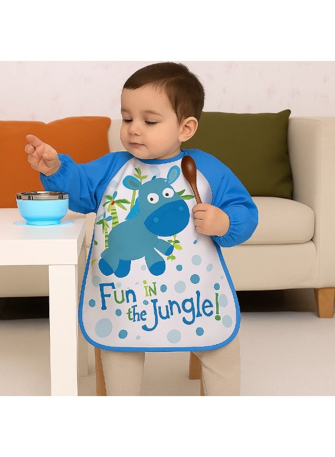 Fun in the Jungle Long-Sleeve Bib - Image 1
