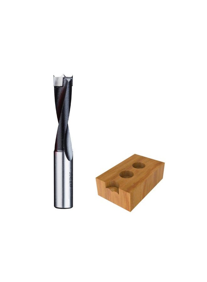 HUHAO Tipped Brad Ooint Boring Bits for Wood, Carbide Tipped Heavy-Duty Dowel Bit Hole Cutter for Wood Plastic Plywood,10mm Dia x 70mm Long x 10mm Shank, Right Hand Rotation - Image 1