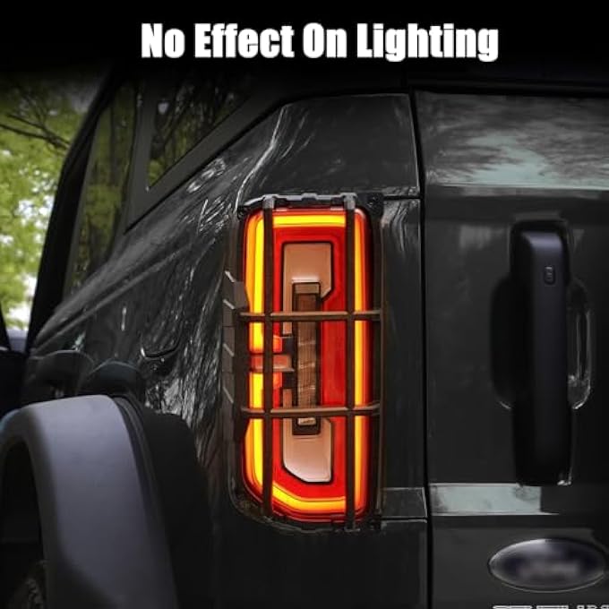 ريحني غطاء ضوء الذيل متوافق مع ملحقات فورد برونكو 20212025 واقي مصابيح خلفية من نوع A - Image 5