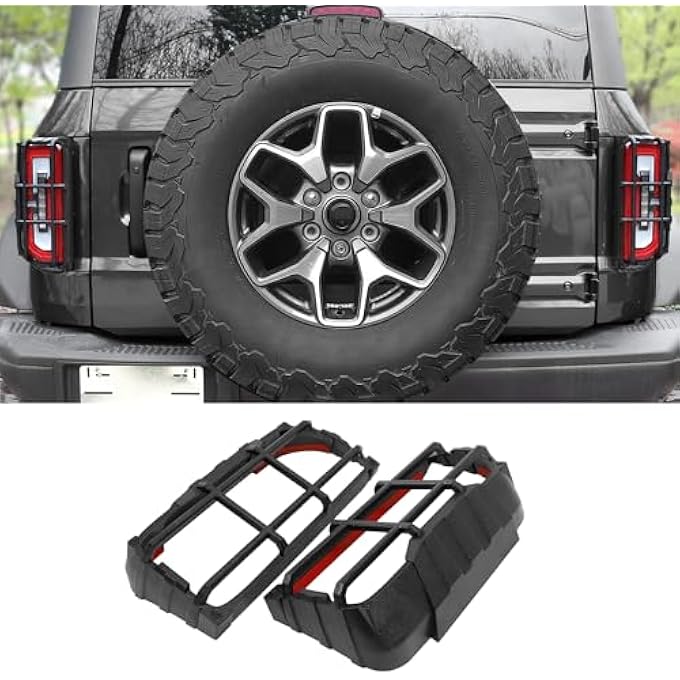 ريحني غطاء ضوء الذيل متوافق مع ملحقات فورد برونكو 20212025 واقي مصابيح خلفية من نوع A - Image 1