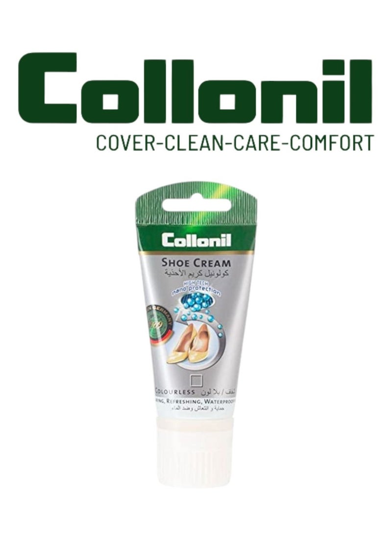 Collonil Collonil Shoe Cream Tube – Colorless 50ml | Nourishes, Cleans & Restores Smooth Leather 