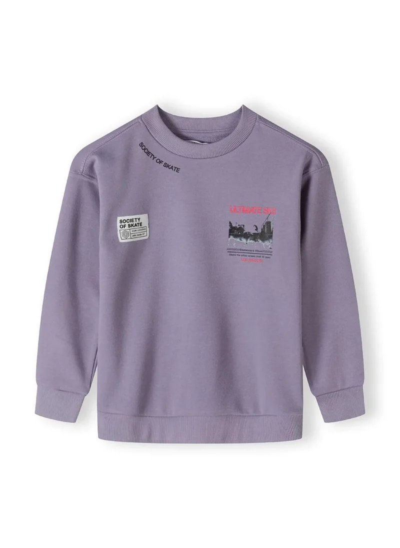 مينوتي Kids Boys  Oversized Graphic Crew Neck Sweatshirt