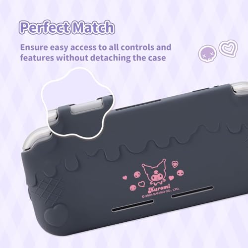 Kuitmor Protective Case for Switch Lite,Anti-Scratch Protective Shell Soft Silicone Cover Case for Switch Lite 2019 with 2 Thumb Grip Caps - KLM - Image 4