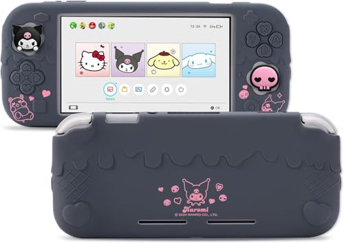 Kuitmor Protective Case for Switch Lite,Anti-Scratch Protective Shell Soft Silicone Cover Case for Switch Lite 2019 with 2 Thumb Grip Caps - KLM - Image 1