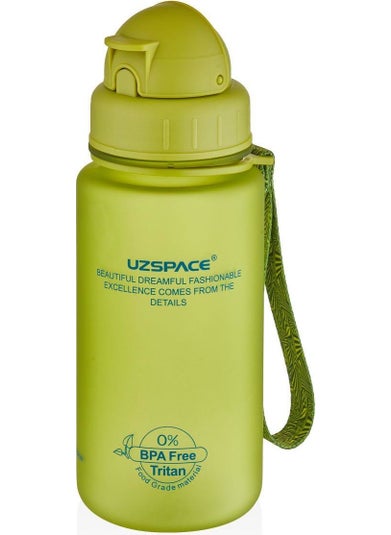 Tritan Water Flask with Pipette 400 ml Green