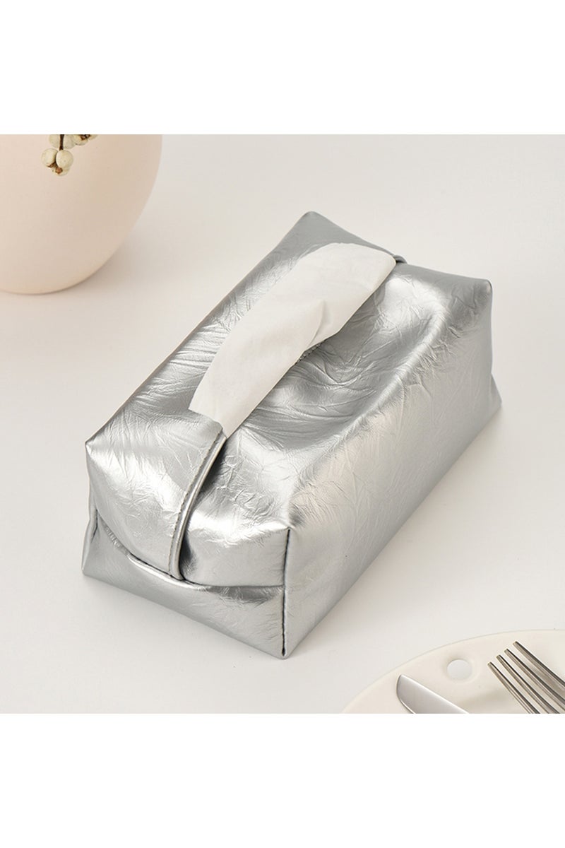 FUKE Tissue Storage Box PU Leather Rectangular Decorative Tissue Box for Desktops, Bathrooms, Cars and Offices - Image 3