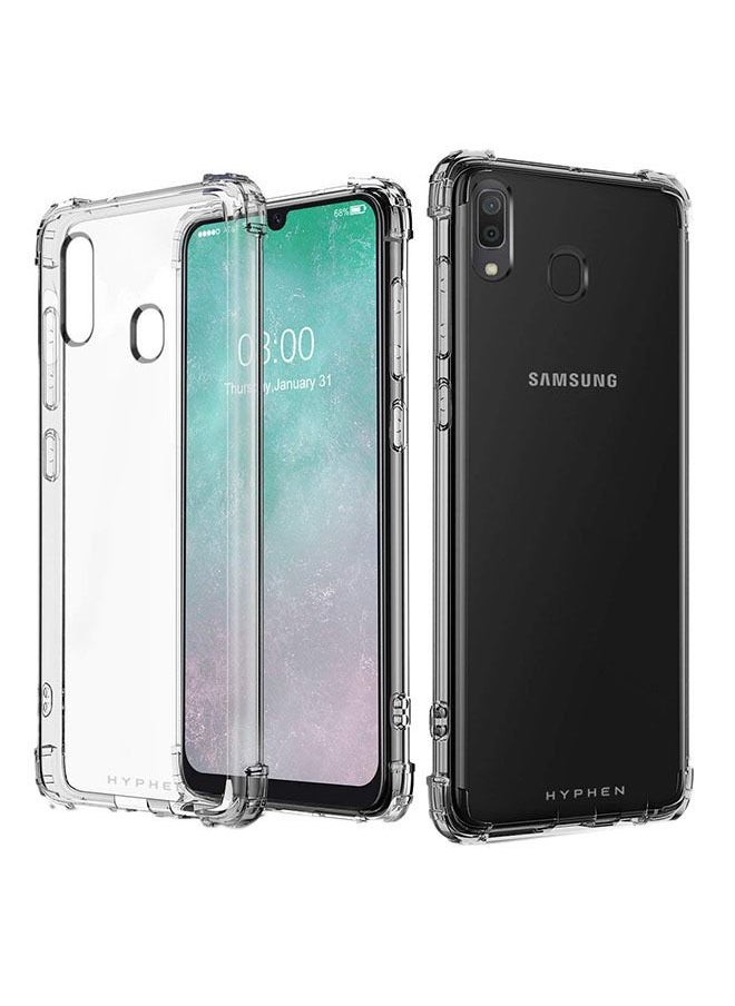 بورتوني جراب واقٍ شفاف من مادة TPU لهاتف Samsung Galaxy A20  - Image 1