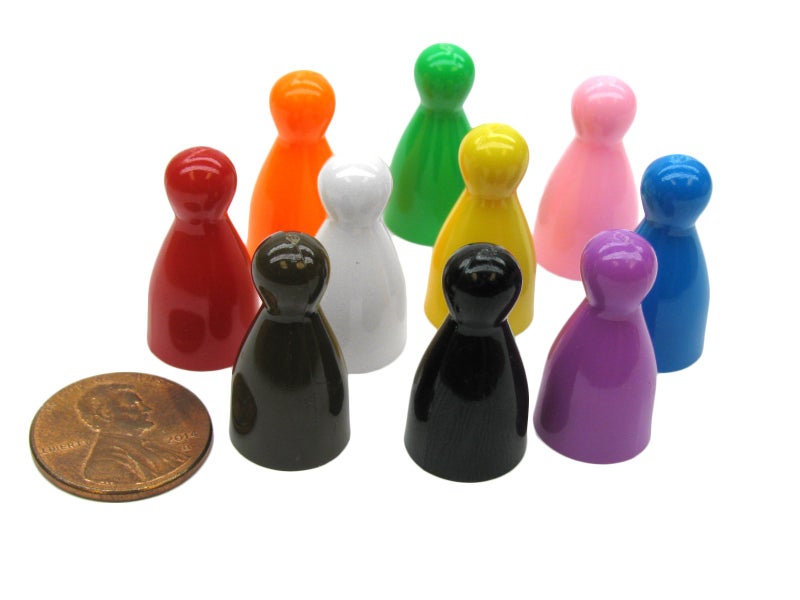 Koplow Games Set of 10 Halma 25mm Pawn Peg Game Pieces Multicolor - Image 4