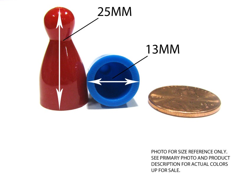 Koplow Games Set of 10 Halma 25mm Pawn Peg Game Pieces Multicolor - Image 2