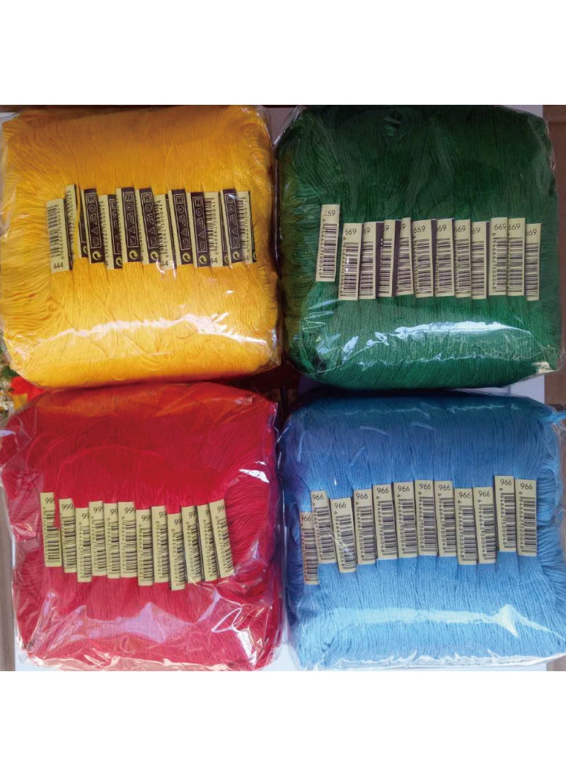 Generic - DIY Embroidery Floss Cross Stitch Thread Bundle 447 Colors An 8 M 6 strands of cross stitch thread - Image 1