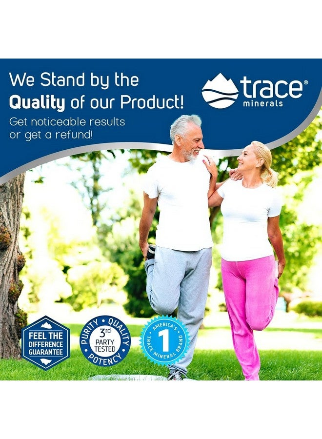 Trace Minerals Glucosamine/Chondroitin/MSM - Liquid Supplement Aids Body Mineral Health - Support for Bone Strength & Joint Health - Mobility Support Supplement - Natural Blueberry Flavor, 32 fl oz - Image 5