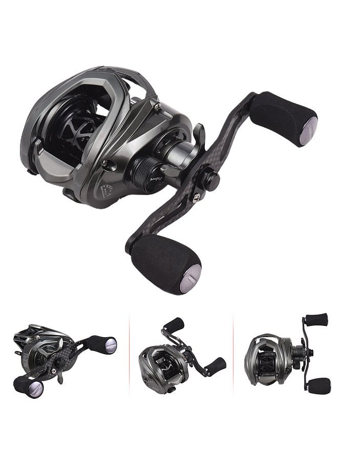 EXBERT - Bait Casting Reel Ultra-light Carbon Drop Wheel 5+1 High-speed 8.1:1 Gear 6kg Fishing Reel - Image 1
