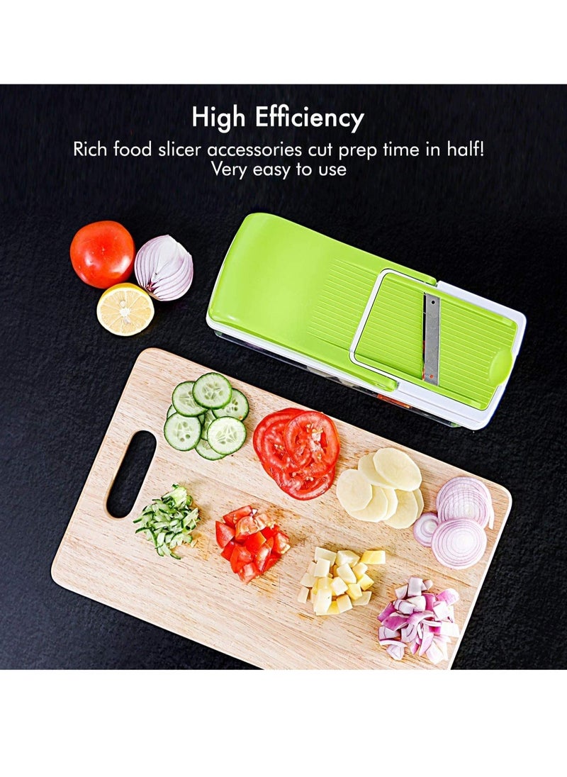 Vegetable Chopper, 12 in 1 Professional Food Chopper, Multi Salad Cutter, Vegetable Slice Cutter, Food Processor, Vegetable Slicer, Shred, Grate, Finger Chips Cutter, Salad Maker,