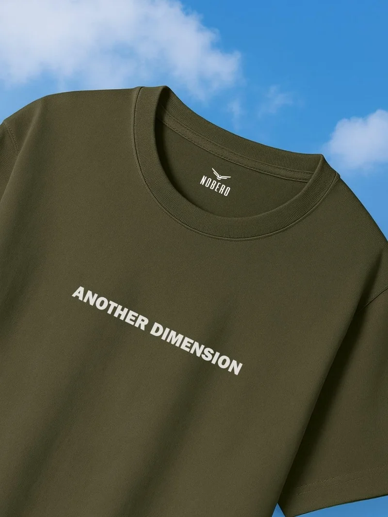 NOBERO تيشيرت رجالي أخضر زيتوني واسع