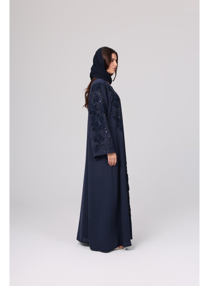 IKKXA Luxury Design Beaded Embroidery Abaya ABY1118 - Image 2