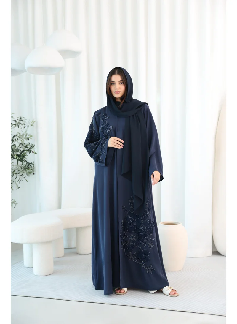 اكسا عباية فخمة تطريز شك ABY1118