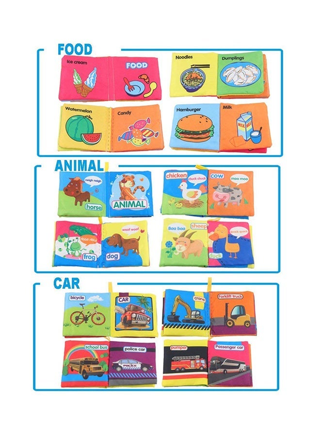 NIBEMINENT 9-Pack Nontoxic Fabric Colorful Cloth Book - Image 3