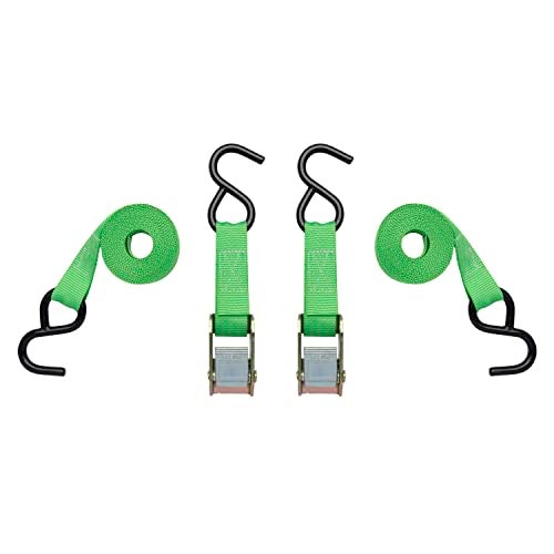 SmartStraps 6’ Cambuckle Tie Down, 2 Pack — Standard Duty Tie-Down Ratchet Straps — 1,200lb Break Strength, 400lb Safe Work Load — Ideal for Tying Down Dirt Bikes, ATVs and Mowers - Image 1