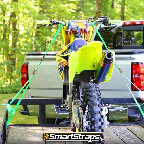 SmartStraps 6’ Cambuckle Tie Down, 2 Pack — Standard Duty Tie-Down Ratchet Straps — 1,200lb Break Strength, 400lb Safe Work Load — Ideal for Tying Down Dirt Bikes, ATVs and Mowers - Image 3