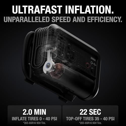 NOCO Boost Air AX65: 2000A Jump Starter with Air Compressor Tire Inflator – Starts 8.0L Gas & 6.0L Diesel – 67 SLPM Airflow Inflates 0–40 PSI in 2 Minutes - Image 5